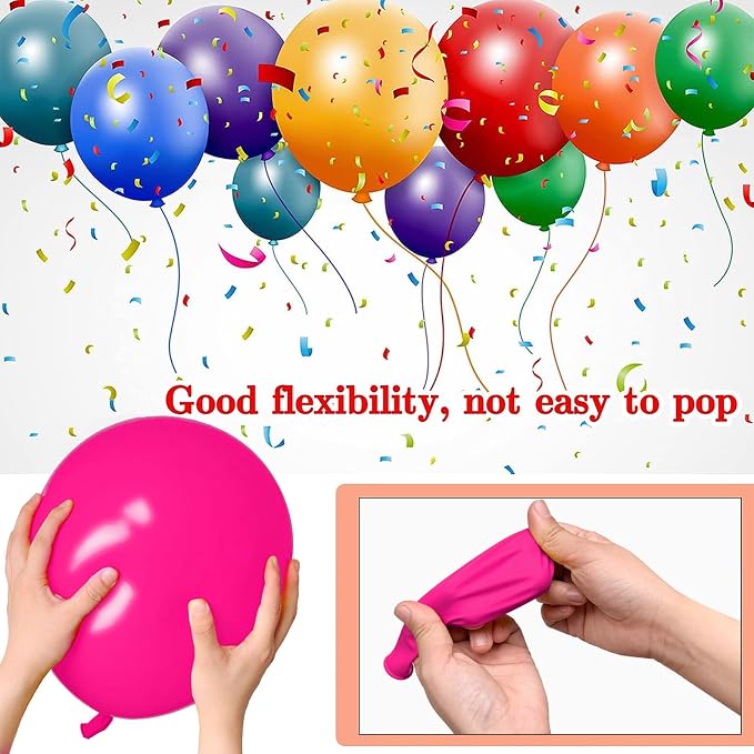68Pcs Pink Balloons Kit 12 Inch Metallic Pink Balloon, Baby Shower, Graduation - Image 3