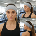 Thick Headbands for Women, 8 Pcs Non Slip Sports Elastic Head Bands for Women's Hair Soft Fabric Headbands Cotton Cloth Hair Bands Accessories for Washing Face Workouts Yoga Skincare Daily Use