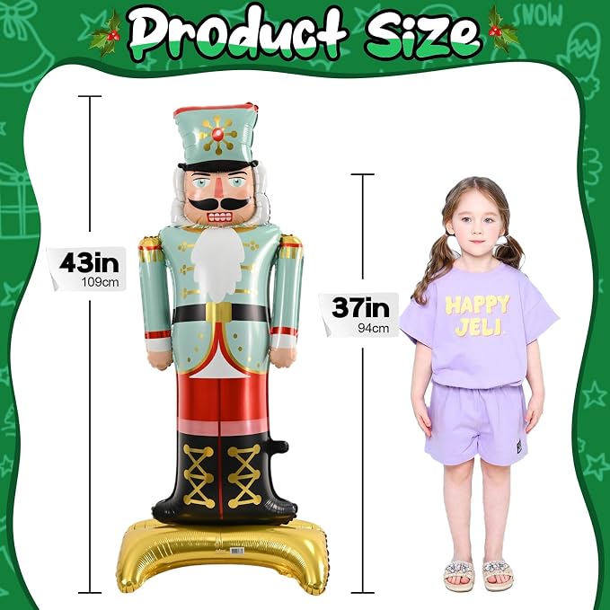 48" Large Nutcracker Foil Balloon - Image 2
