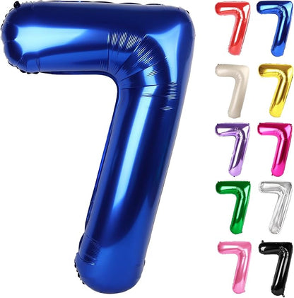 Night Blue Number 7 Balloon 40 Inch by IWERP