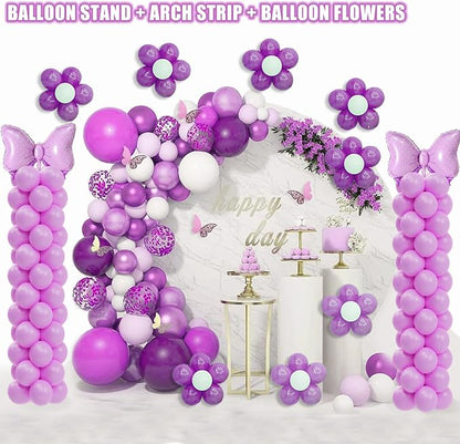Balloon Column Stand Kit Set of 2, 7ft Height Adjustable Balloon Arch Kit - Image 3