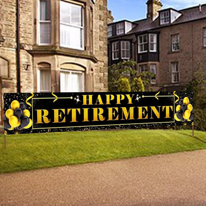 Large "Happy Retirement Banner" 118.2 inches×19.7 inches Extra Large Birthday by Unknown