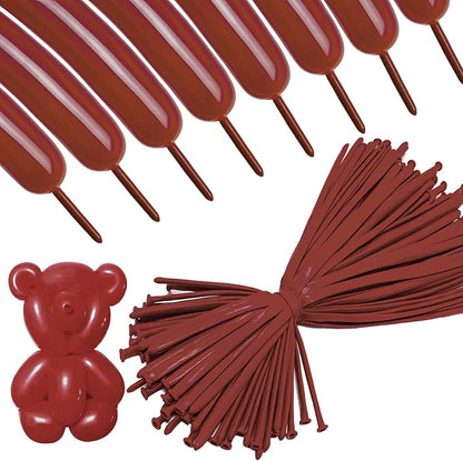 260 Long Balloons 100 Pack Coffee Brown Twisting Animal Balloons Thickening by ASIYUHY
