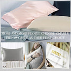 ZIMASILK 100% Pure Mulberry Silk Pillow Cases for Hair and Skin, Soft, Hypoallergenic & Smooth, Both Sides Grade 6A Silk, with Hidden Zipper, Gift for Women Men,1pc (Toddler 13"x18", Gray)