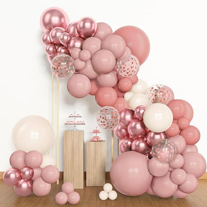 Archloon 156pcs Dusty Pink Balloon Garland Arch Kit, Different Sizes 18 12 10 5 - Image 5
