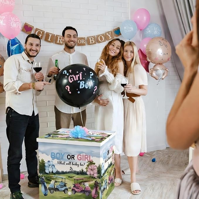 AmazingSpark 28in Giant Gender Reveal Gift Box - Image 5