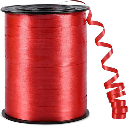 500 Yards Red Curling Ribbon Balloon String Ribbon 1/5 Inch | Ribbon by Unknown