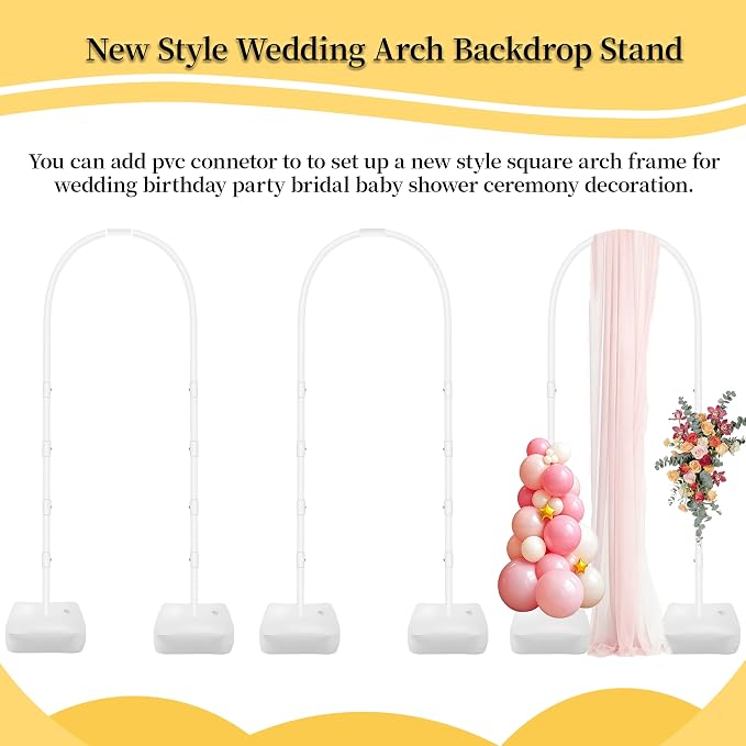 Balloon Arch Kit, Adjustable 8.2FT & 6FT Half Balloon Arch Stand | Free Bending - Image 4