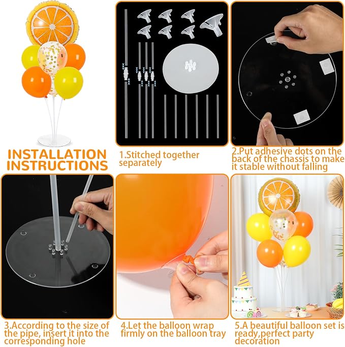 Little Cutie Fruit Party Balloons Stand Kit 2 Sets - Image 3