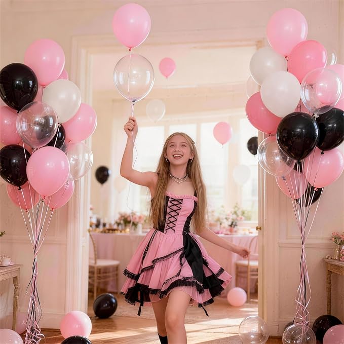 Black and Pink Balloons Set - Image 5