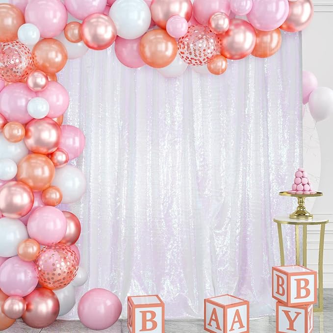 Juya Delight 6FT X 8FT Non-Transparent Sequin Photography Backdrop - Image 6