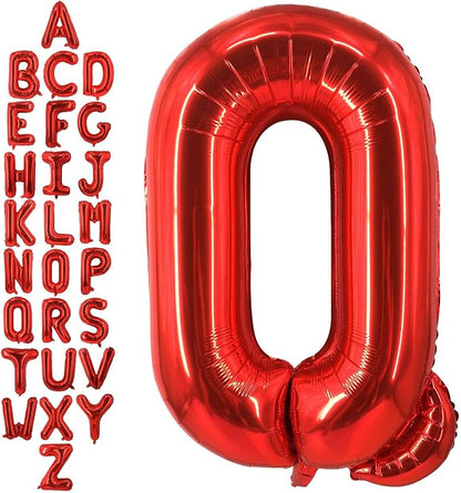 40 Inch Red Letter Q Balloons, DIY Phrase Foil Alphabet Letter Q Balloons DIY by LHOAVWE