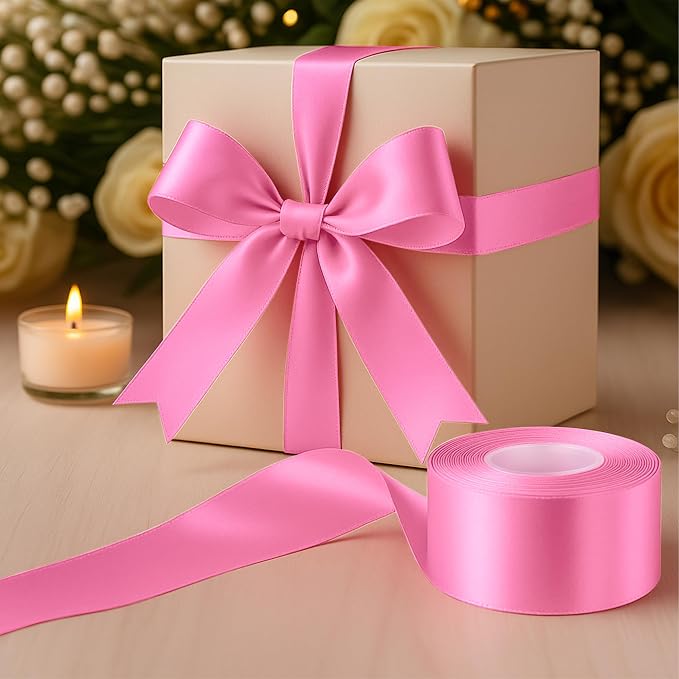 30Yards 1 1/2In Hot Pink Ribbon - Image 6