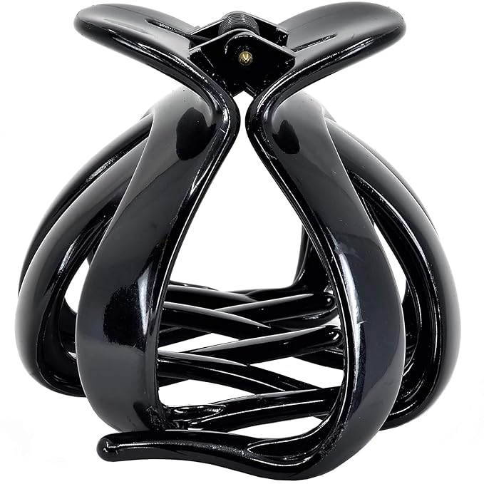 Camila Paris AD705 Small French Octopus Hair Clip for Women Thick Hair for Long Curly Wavy Hair, Girls Hair Claw Clips, Styling Big Claw Clip for Thick Hair, Strong Hold No Slip Grip, Made in France