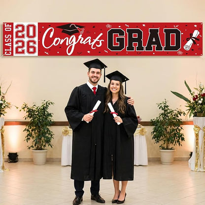 2026 Graduation Yard Sign, Large Congrats Grad Yard Banner Class of 2026 Banner - Image 3