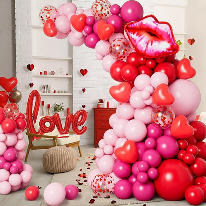 DBKL 138pcs Valentines Day balloon Garland Arch Kit - Image 5