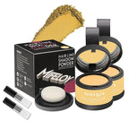 2 Pack Root Touch Up Shadow Powder, Gray Hair Cover Up, Women Color Root Coverage Powder for Thinning Grey Hairline, Men Instantly Concealer Hair Loss Beard Line Eyebrow, Medium Blonde
