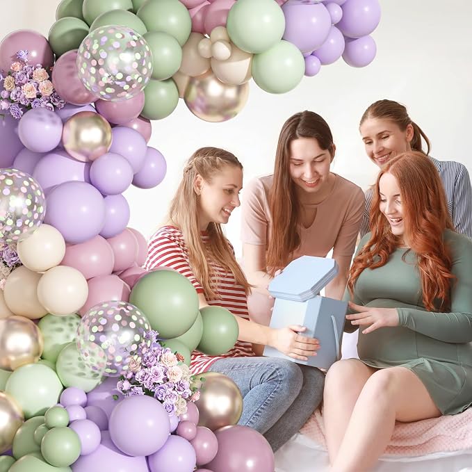 Ouddy Party Dusty Green Purple Pink Arch Garland Kit 18 12 10 5 Inch | - Image 6