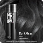 BOLDIFY Hair Fibers (56g) - Fill In Thinning and Fine Hair for an Instantly Fuller, Thicker Look - 14 Shades for Women & Men - Dark Gray