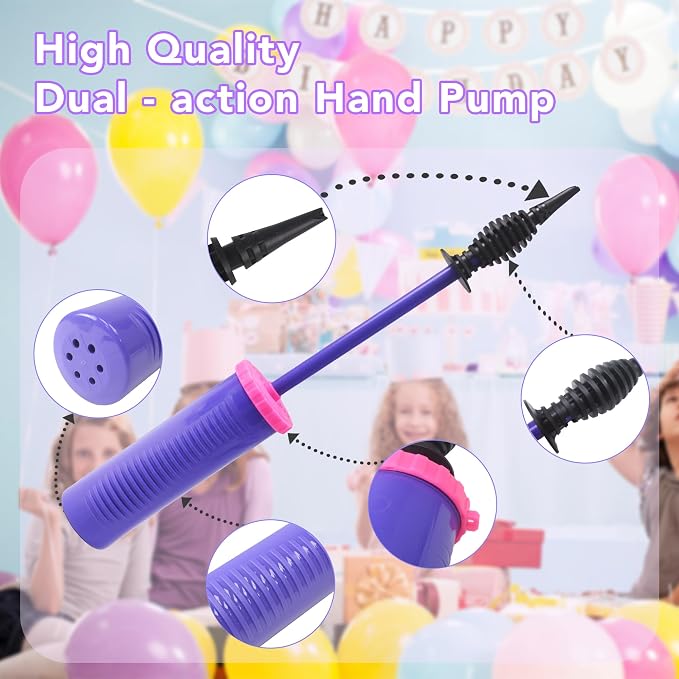 Balloon Pump Handheld Two-Way Dual Action Balloon Inflator Pumping - Image 4