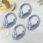 4PACK Womens Silk Headband Satin Headbands Silky Hairband Wide Head Bands Hair Wrap Fashion Hairbands Accessories