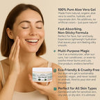 Bless International-Organic-Aloe-Vera-Gel 96%-Pure-Freshly-Made-Within-12-Hours-Of-Harvest Perfect-For-Face-Body-Scalp-&-Hair-Hydration Soothing-Moisturizer-For-Sunburn-And-After-Sun-Care-8-oz