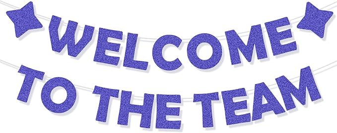 Blue Pre-Introduction Welcome Banner to Join the Team, Welcome Gifts by HINGTAI