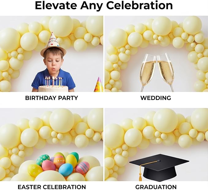 Pastel Yellow Balloons, Bee Theme Birthday, Gender Reveal - Image 4