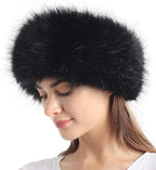 sy soul young Faux Fur Headband with Elastic for Women's Winter Earwarmer Earmuff
