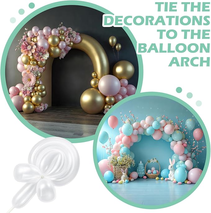 20 Pack Large Balloon Arch Clips Plastic Transparent Backdrop Spring Clamps 3.5 - Image 7