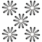40 Pcs 2 Inch Black Metal Snap Hair Clips No Slip Hair Barrettes For Women Hair Accessories(Black)