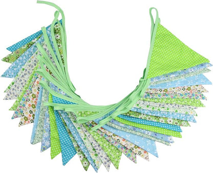 10M/32Ft Triangle Bunting Banner, Baby Shower, Outdoor and Home Decorations - Image 2