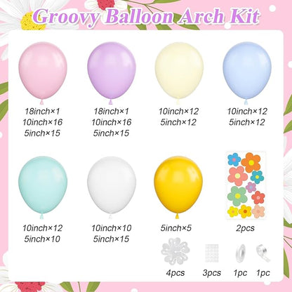 Daisy Balloon Garland Arch Kit - Image 2