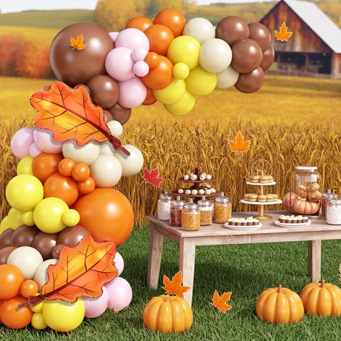 Fall Pink Balloons Garland Arch Kit - Image 7