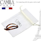 Camila Paris CP2315 French Hair Barrette Clip, Flexible Ponytail Holder No Metal Parts, Strong Hold Grip Hair Clips for Women, No Slip and Durable Styling Girls Hair Accessories, Made in France