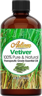 Artizen 4oz Oils - Vetiver Essential Oil - 4 Fluid Ounces