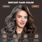 Dark Brown Hair Dye Shampoo 3 IN 1, Hair Color Shampoo for Gray Hair Coverage for Women Men, Herbal Formula with Ammonia-free Ingredients, Lasts up to 30 Days (16.9 Fl Oz)
