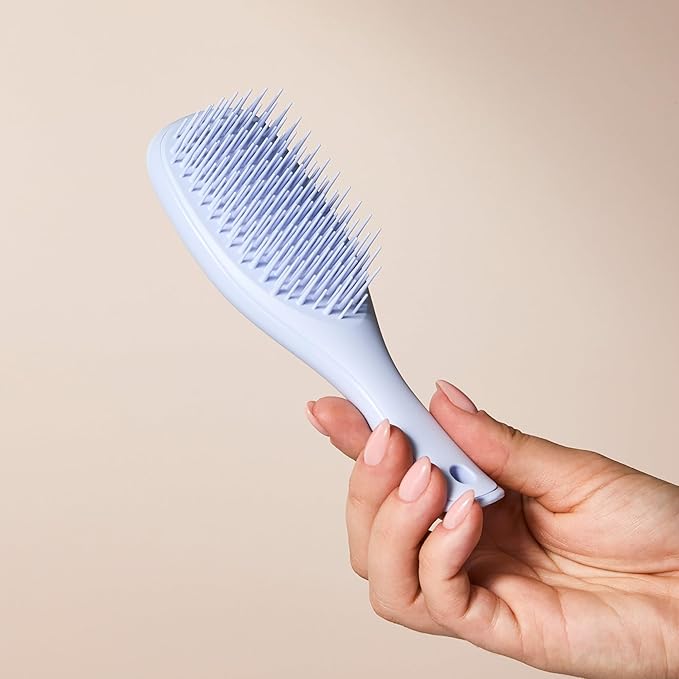 Tangle Teezer Ultimate Detangler Hairbrush, Eliminates Knots & Reduces Breakage, Mini Hair Brush for Travel, Small Hands & All Hair Types, Digital Lavender