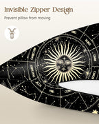 2 Pack Mulberry Silk Pillowcase for Hair and Skin - Standard Size 20 x 26 Inches with Hidden Zipper Sun Moon 19 Momme Soft Sleeping Silk Pillow Case for Women, Moms