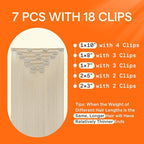 Full Shine Clip in Extensions Real Human Hair Blonde Extensions Clip in 16 Inch White Blonde Human Hair Extensions 7 Pcs 120 G