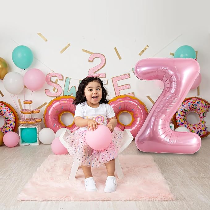 TONIFUL 40 Inch Large Pink Letter Z Balloons Giant Foil Mylar Alphabet Balloon - Image 4