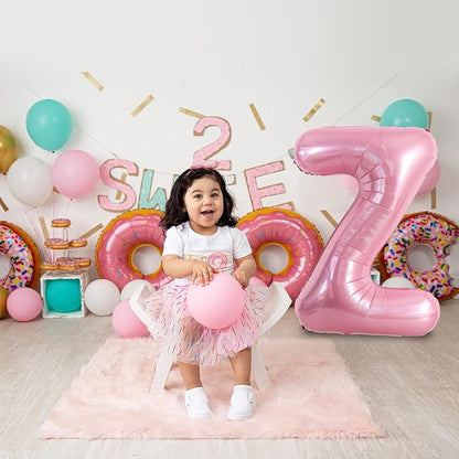 TONIFUL 40 Inch Large Pink Letter Z Balloons Giant Foil Mylar Alphabet Balloon - Image 4