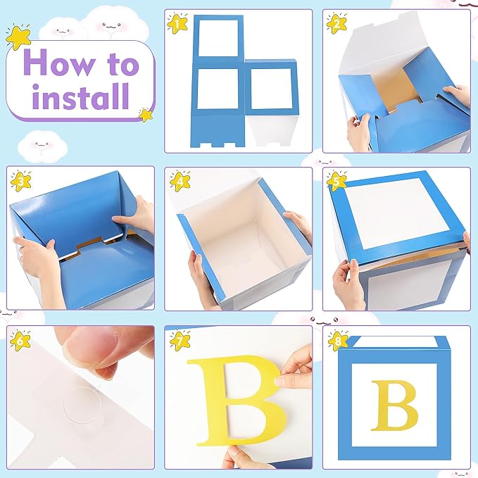 ReliThick 6 Pcs Custom Letter Toy Inspire Party Boxes - Image 4