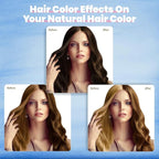 Hair Color Shampoo, Brown Hair Dye Shampoo 3 in 1 for Women&Men Herbal Ingredients Hair Dye in Minutes/Semi-Permanent/(16.9 FL OZ)