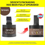 Sevich Hairline Powder - Root Touch Up Instantly Hair Color for Thinning Gray Coverage - Bald Spot Concealing Hair Powder for Women & Men - 48Hour Waterproof & Sweatproof - Brown