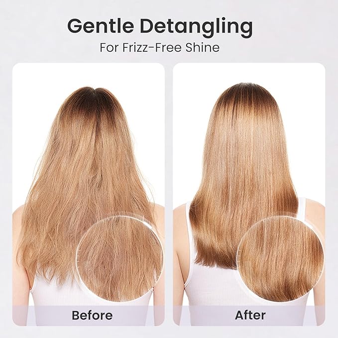 AIMIKE Hair Brush, Dual Soft Boar & Nylon Bristles HairBrush for Fine Hair, Shine Boost & Frizz Control Hair Brush for Women, Soft Bristle Brush For Slick Back, Volume and Shine, Best Gift for Women