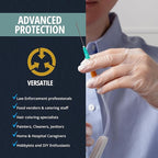 MED PRIDE Medical Vinyl Examination Gloves (Large, 100-Count) Latex & Rubber Free, Ultra-Strong, Clear Disposable Powder-Free Gloves for Healthcare & Food Handling Use (Pack of 2)