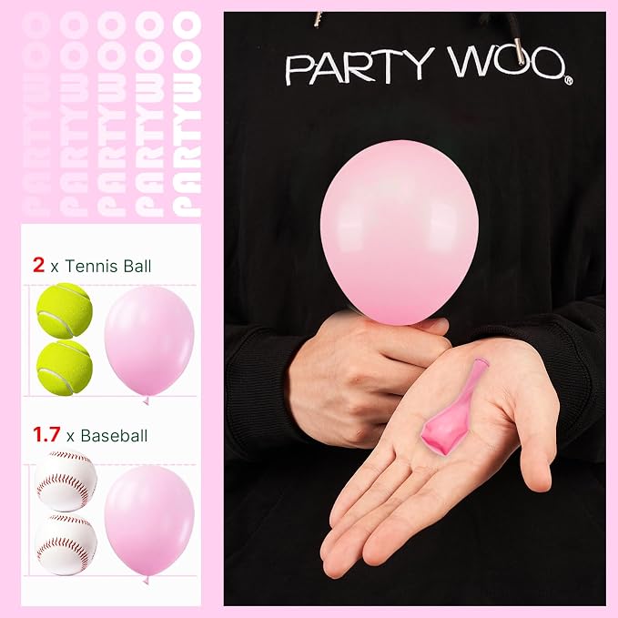PartyWoo Pastel Balloons 100pcs Balloons Pastel Rainbow Latex 5 Inch | Baby - Image 3