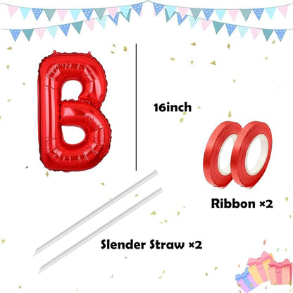 Letter Balloons 16 Inch Mylar Foil Alphabet Letter A-Z Balloons Set - Image 3