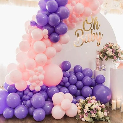 Purple Balloons 110Pcs, 5 Inch Small Purple Latex Party Balloons, Mini Thick - Image 6